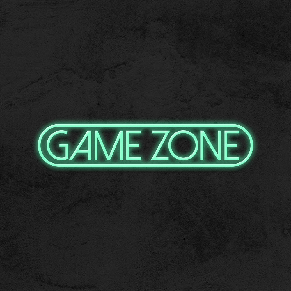 game zone neon sign game room deco mk neon