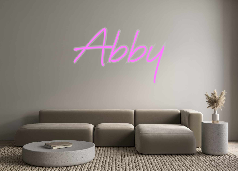 Create your Neon Sign Abby