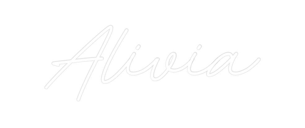 Create your Neon Sign Alivia