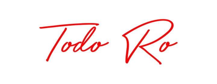 Create your Neon Sign Todo Ro