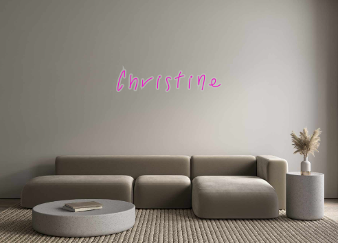 Create your Neon Sign Christine