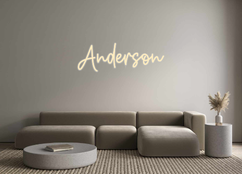 Create your Neon Sign Anderson