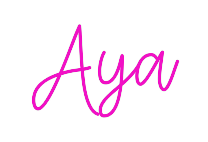 Create your Neon Sign Aya