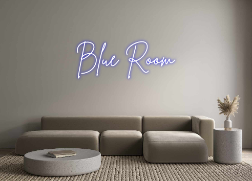 Create your Neon Sign Blue Room