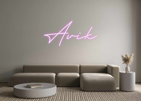 Create your Neon Sign Avik