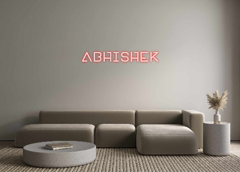 Create your Neon Sign ABHISHEK