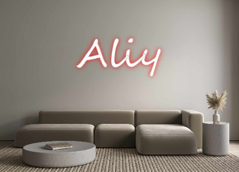 Create your Neon Sign Aliy