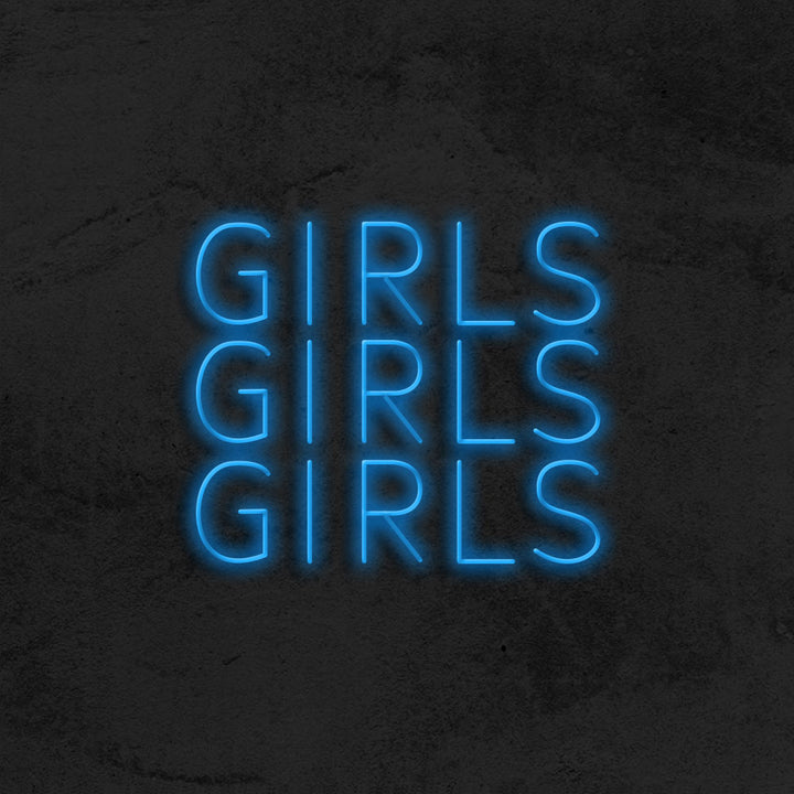 girls girls girls neon  sign LED home decor mk neon