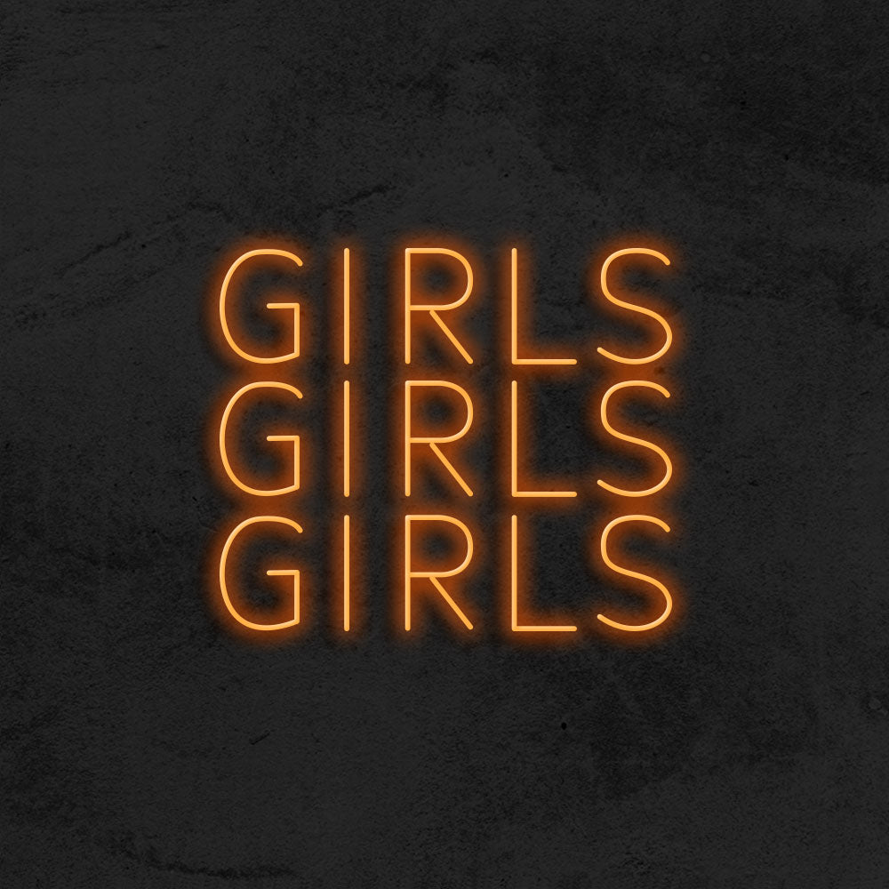 girls girls girls neon  sign LED home decor mk neon