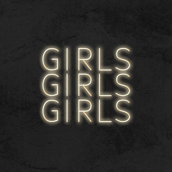 girls girls girls neon  sign LED home decor mk neon