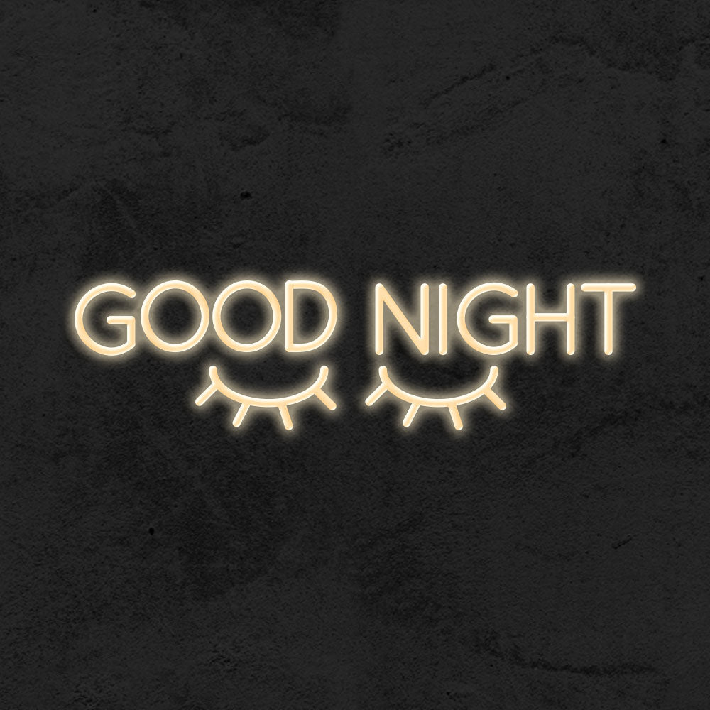 good night led neon sign kid room mk neon