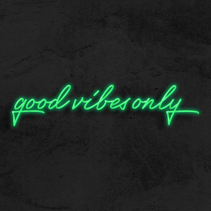 good vibes only neon sign led mk neon