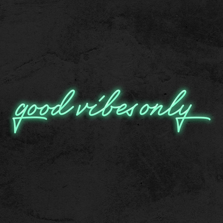 good vibes only neon sign led mk neon