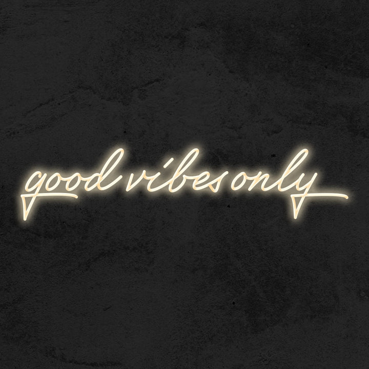 good vibes only neon sign led mk neon