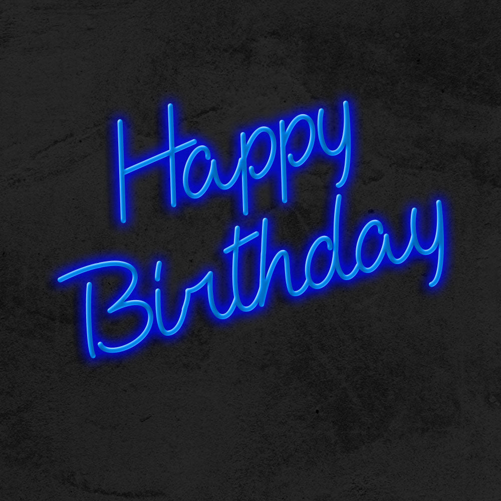 Happy Birthday Neon Sign LED MK Neon