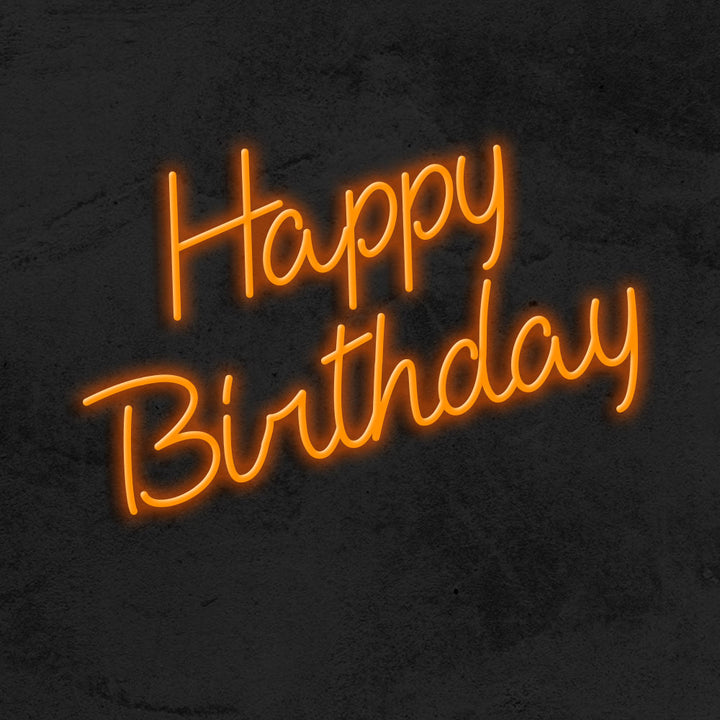 Happy Birthday Neon Sign LED MK Neon