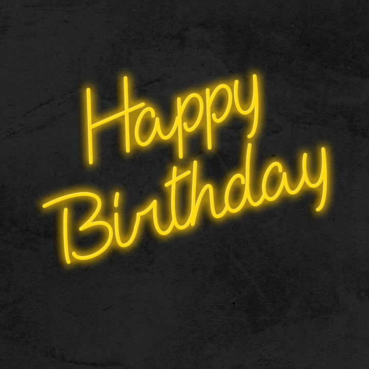 Happy Birthday Neon Sign LED MK Neon