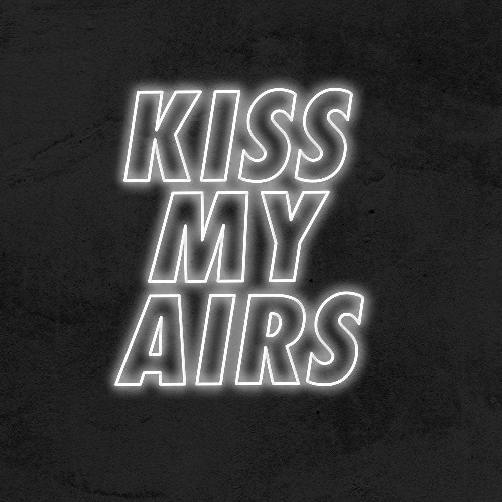 kiss my airs neon sign led sneaker nike mk neon