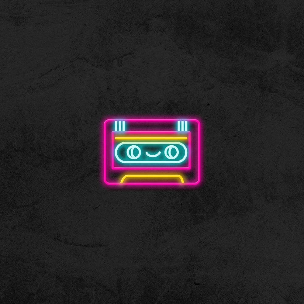 magic cassette neon led
